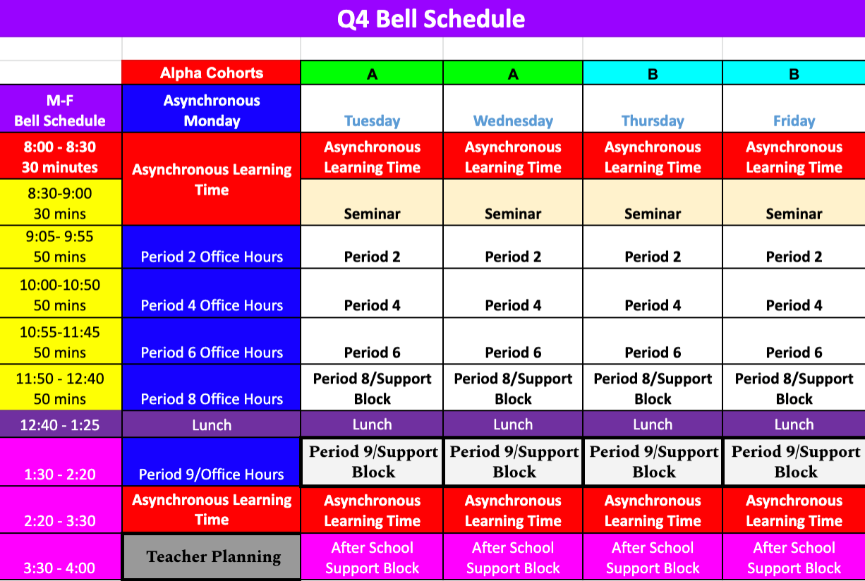 Denver South High School » Calendars & Bell Schedule