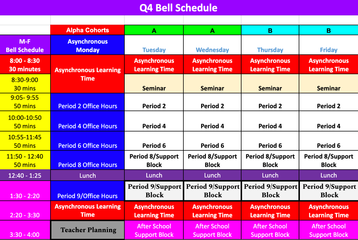 Denver South High School Calendars Bell Schedule